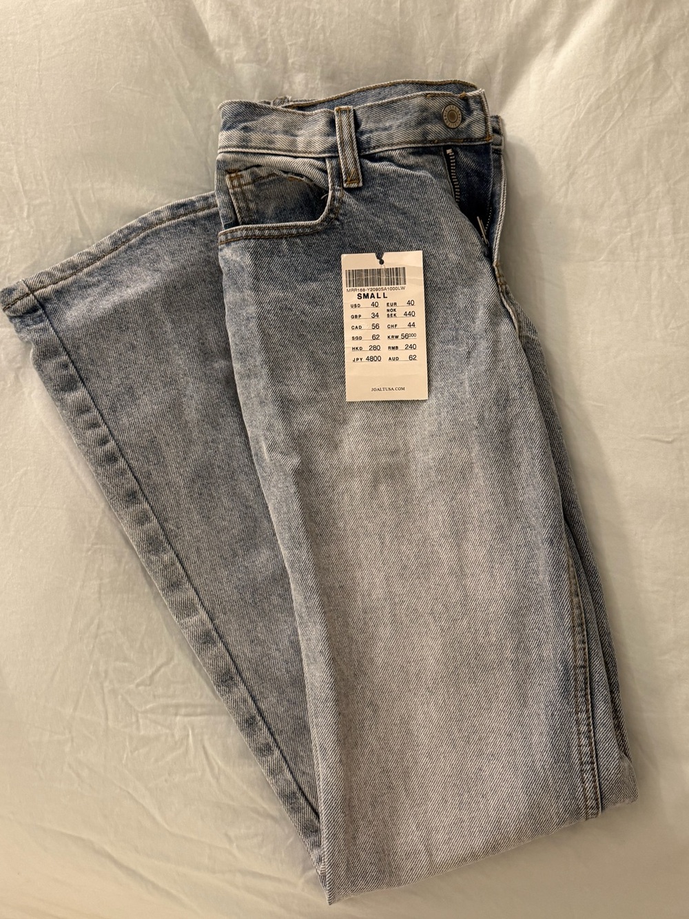 NWT Brandy Melville Light Blue Flare Jeans